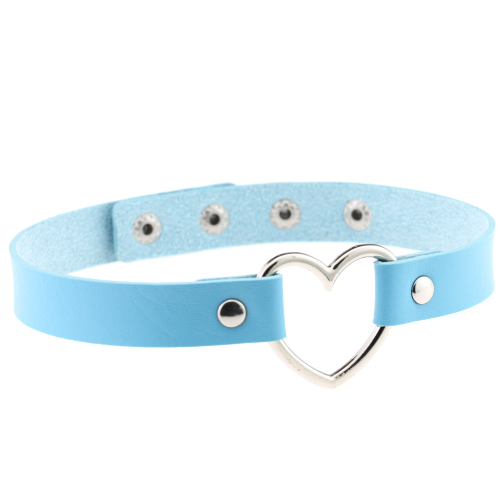 (image for) Metal Heart Collar - 4 Snap