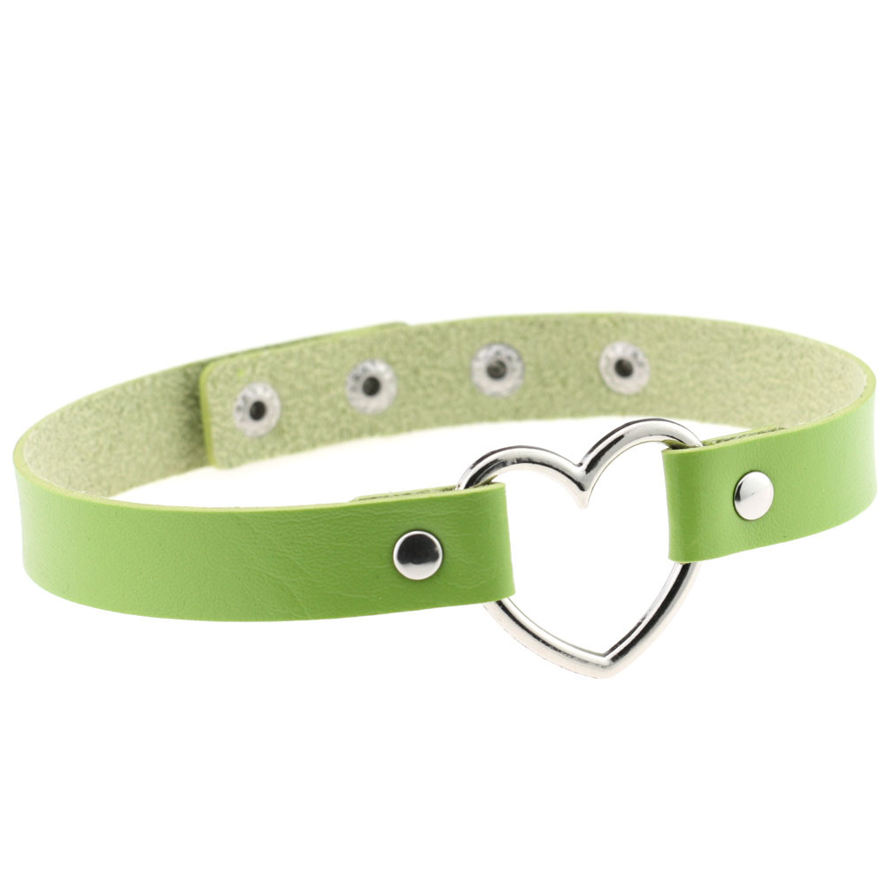 (image for) Metal Heart Collar - 4 Snap