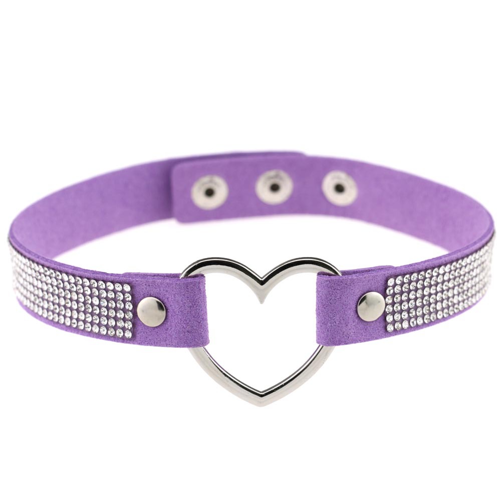(image for) Metal Heart Collar With Diamond