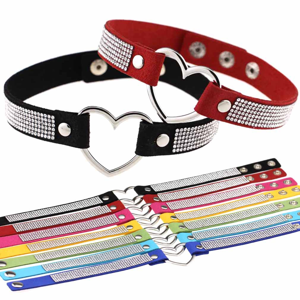 (image for) Metal Heart Collar With Diamond