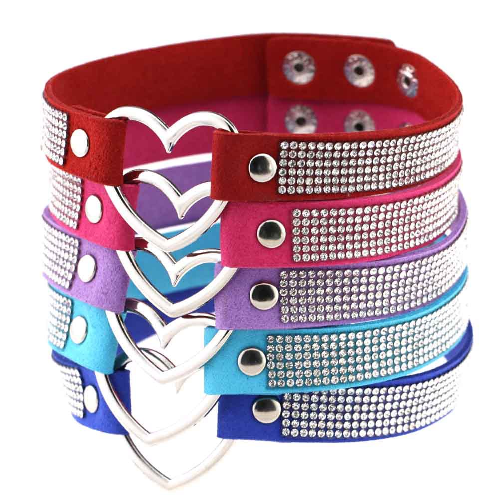 (image for) Metal Heart Collar With Diamond