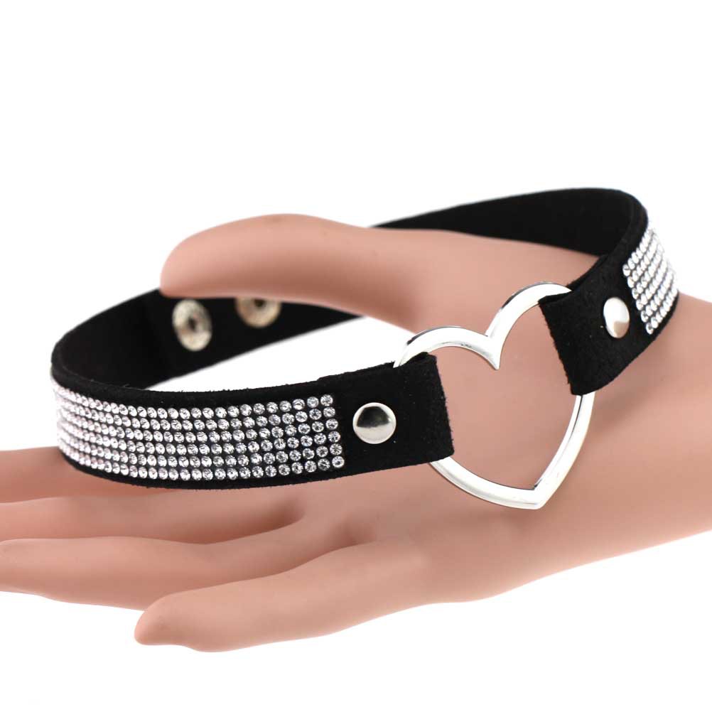 (image for) Metal Heart Collar With Diamond
