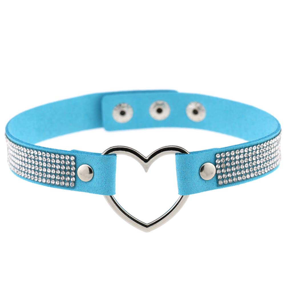 (image for) Metal Heart Collar With Diamond