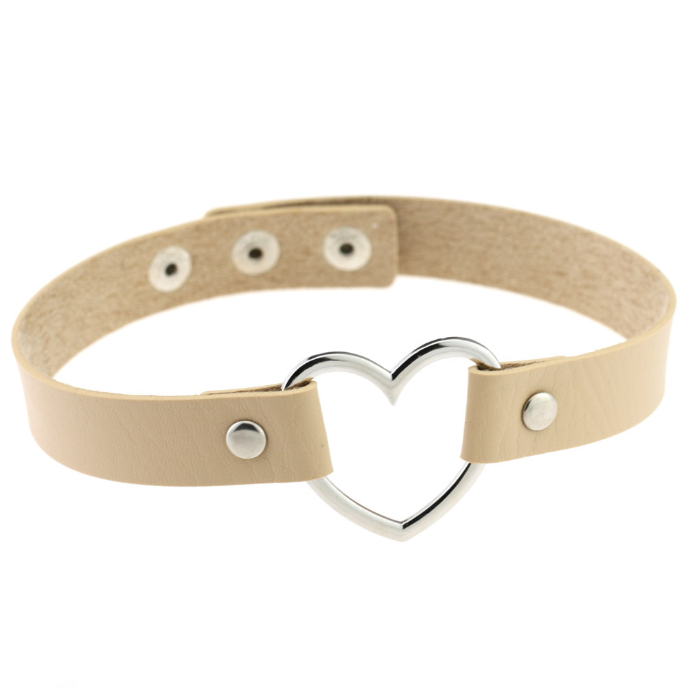 (image for) Metal Heart Collar - 3 Snap