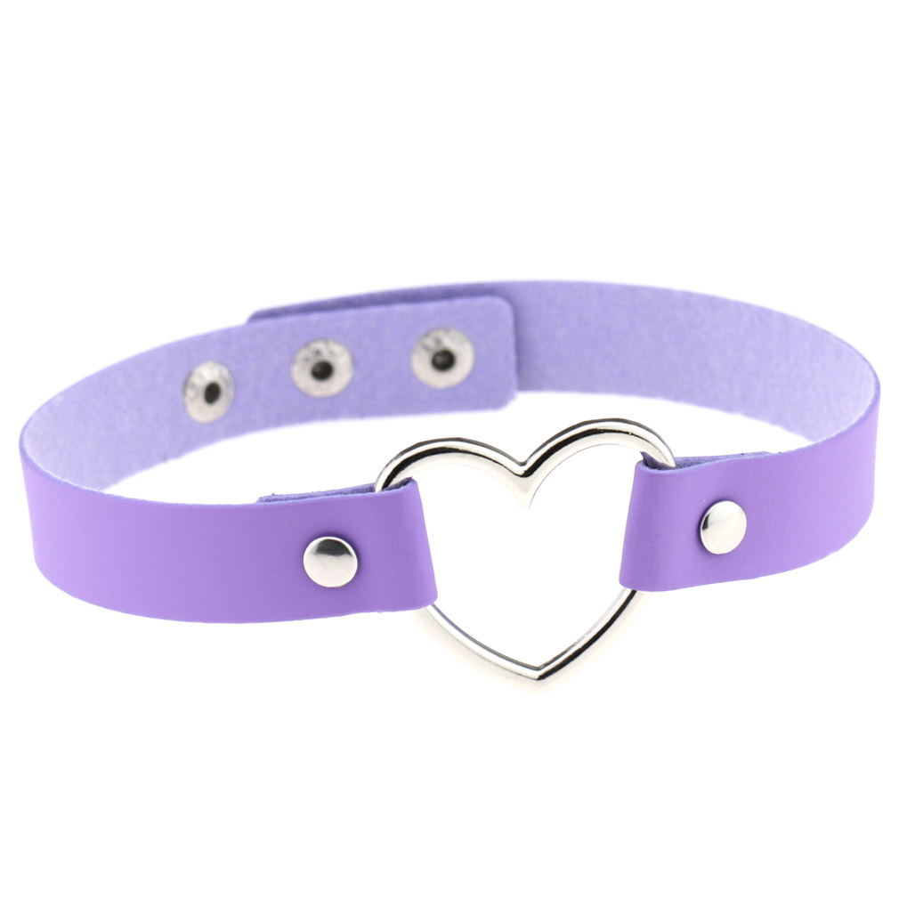 (image for) Metal Heart Collar - 3 Snap