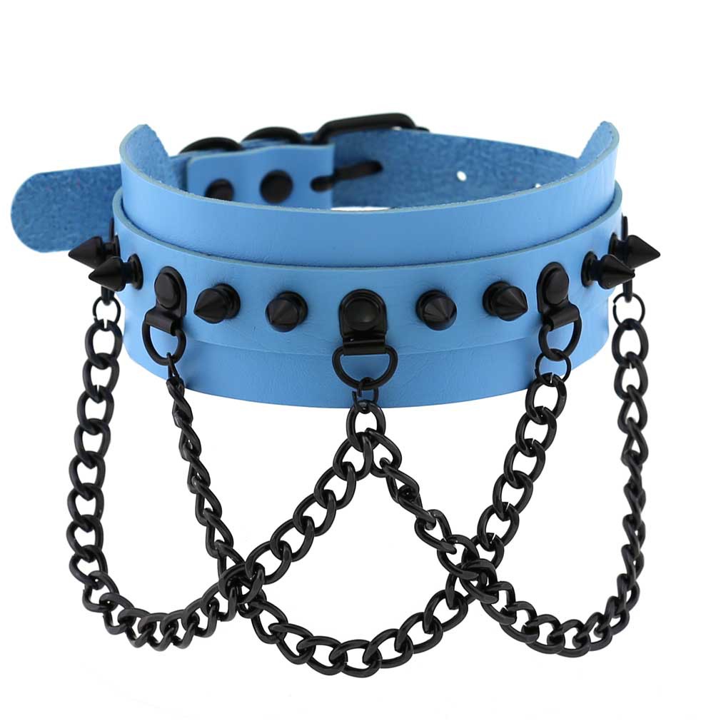 (image for) Spikes Collar With Black Chain