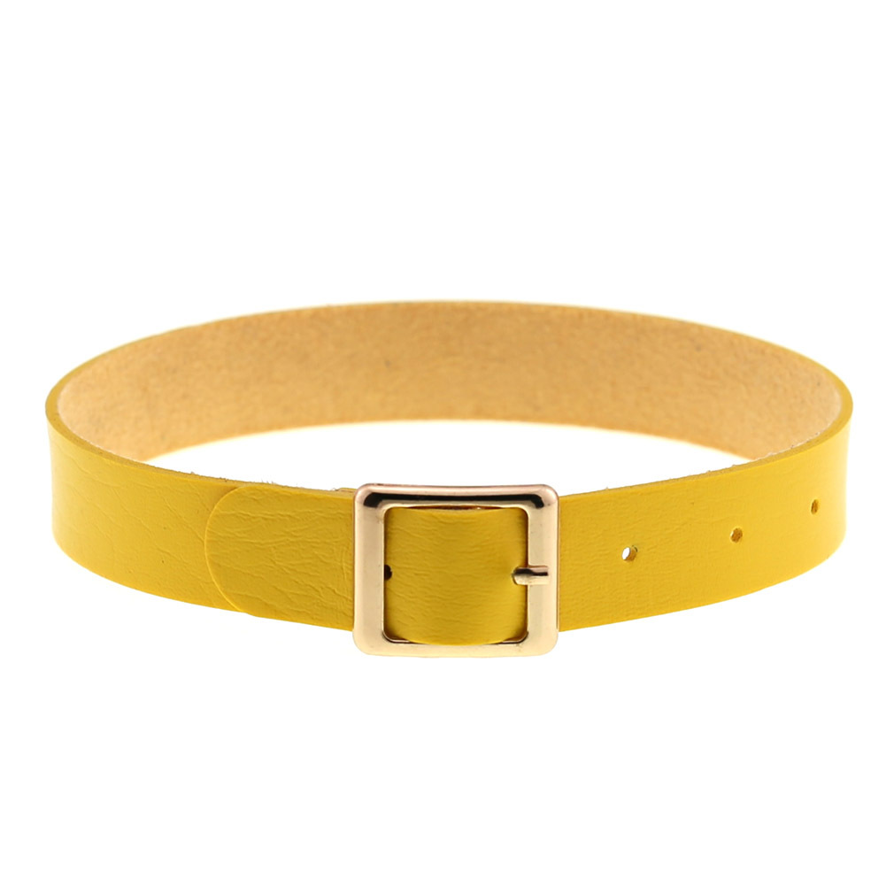 (image for) Harajuku Punk Rock Leather Collar - Golden