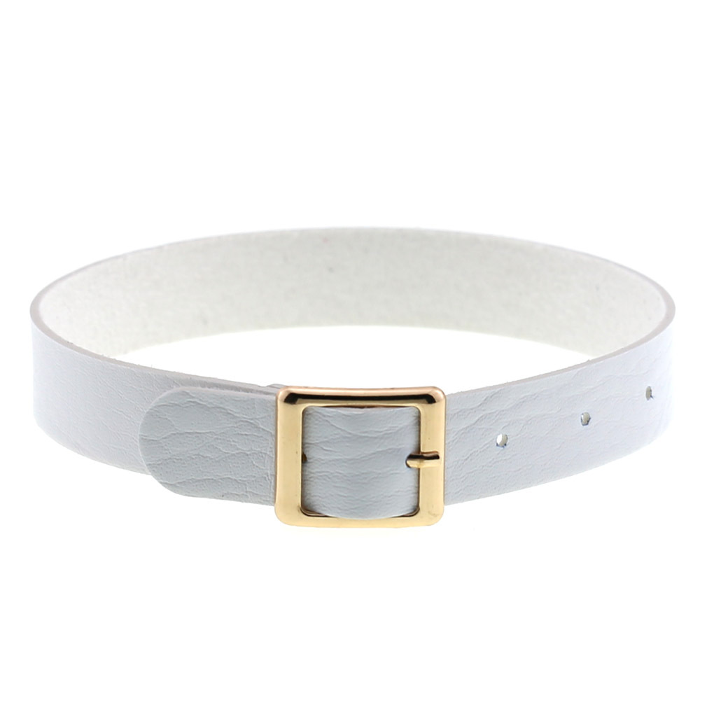 (image for) Harajuku Punk Rock Leather Collar - Golden