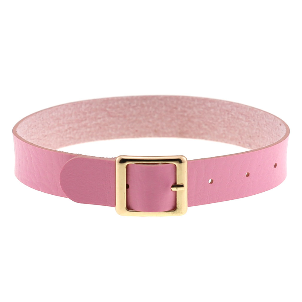 (image for) Harajuku Punk Rock Leather Collar - Golden