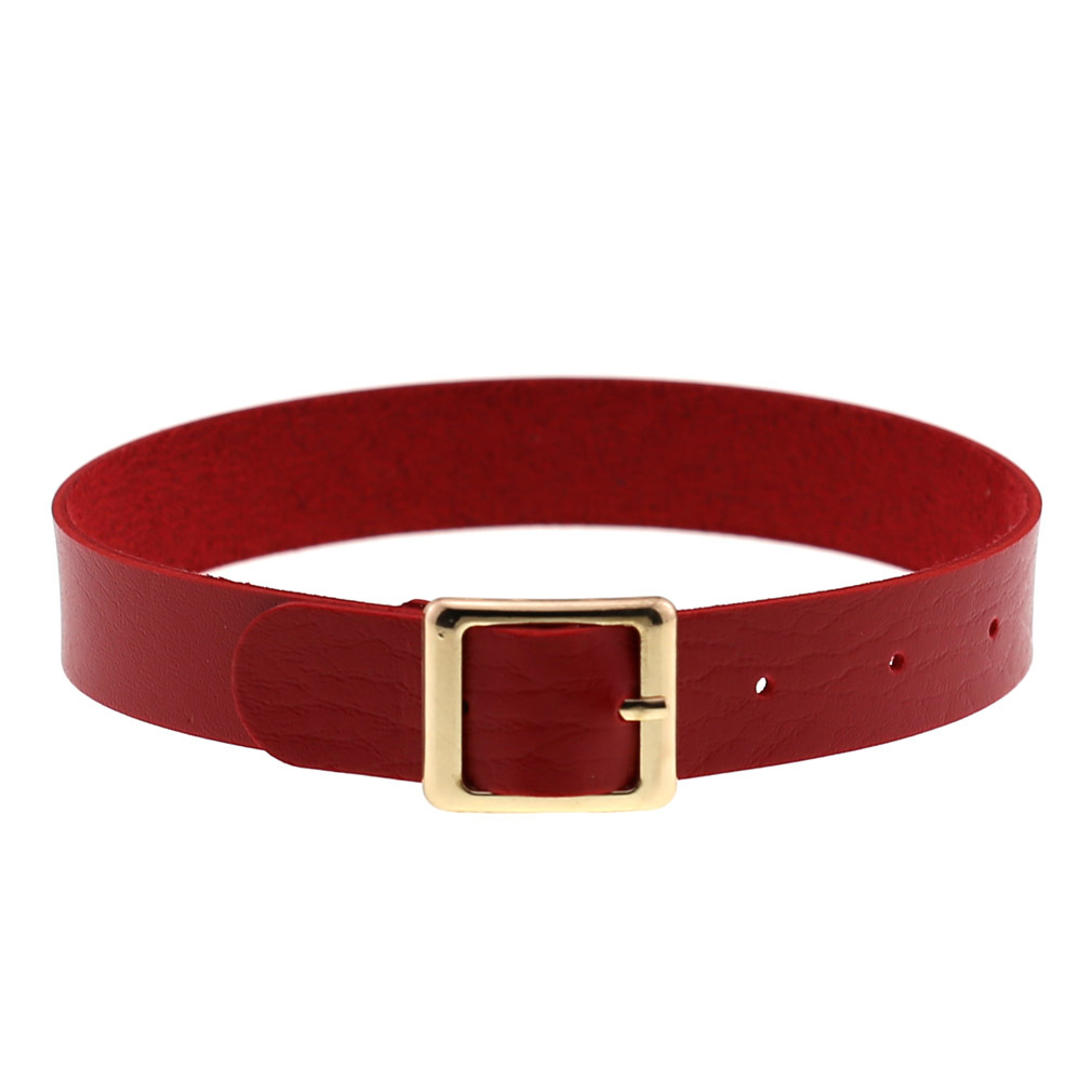 (image for) Harajuku Punk Rock Leather Collar - Golden