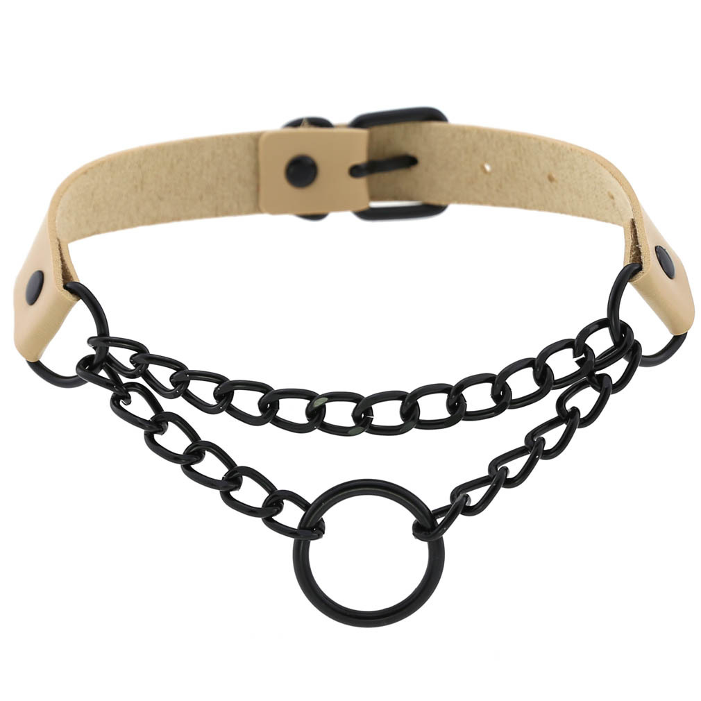 (image for) Black O Ring Chain Neck Necklace