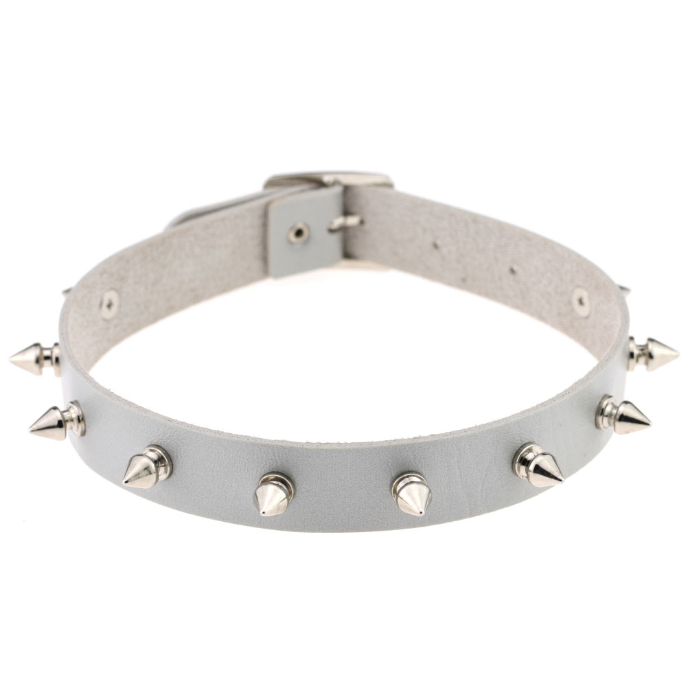 (image for) Punk Spiked Studded Leather Collar