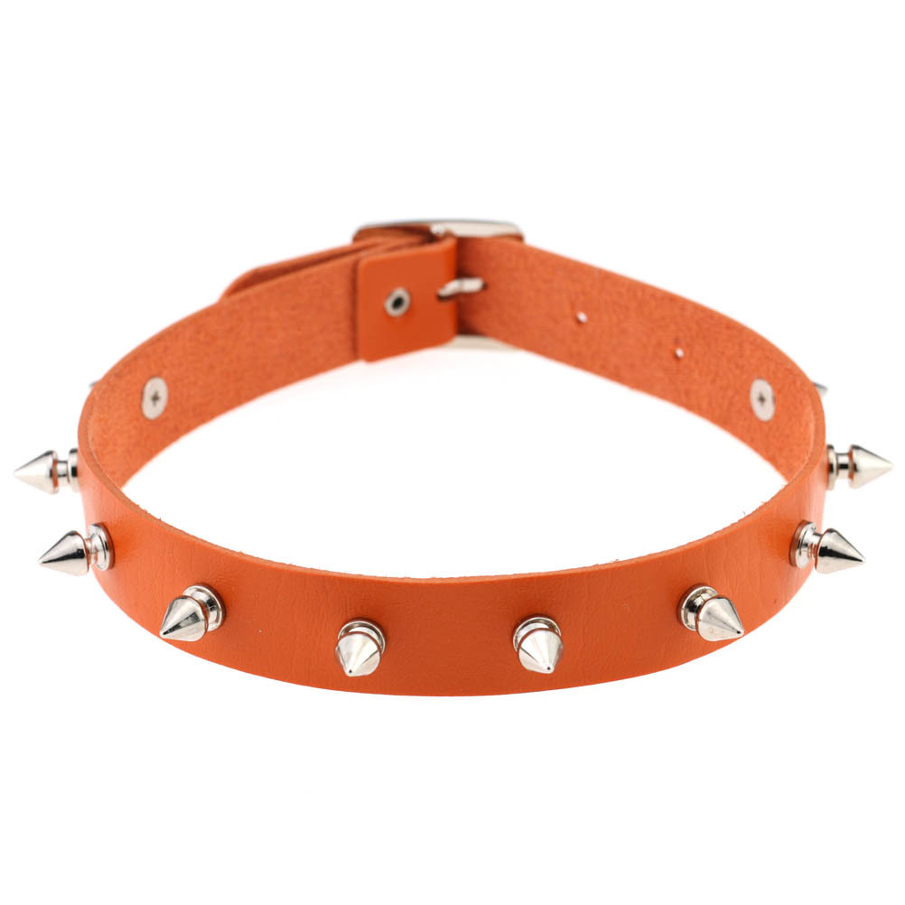 (image for) Punk Spiked Studded Leather Collar