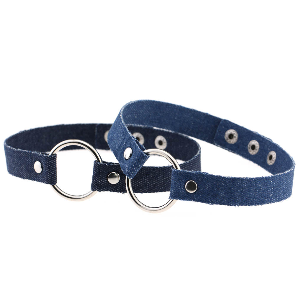 (image for) Denim O Ring 3 Bucke Collar