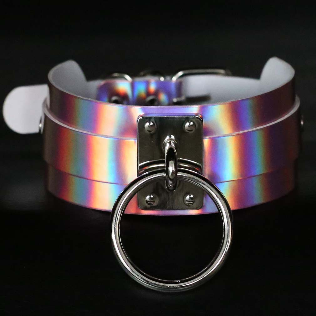 (image for) Laser Silver O Ring Collar