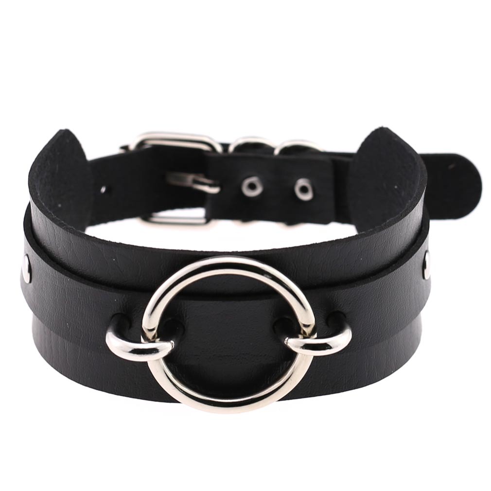 (image for) Silver O-Ring Punk Collar