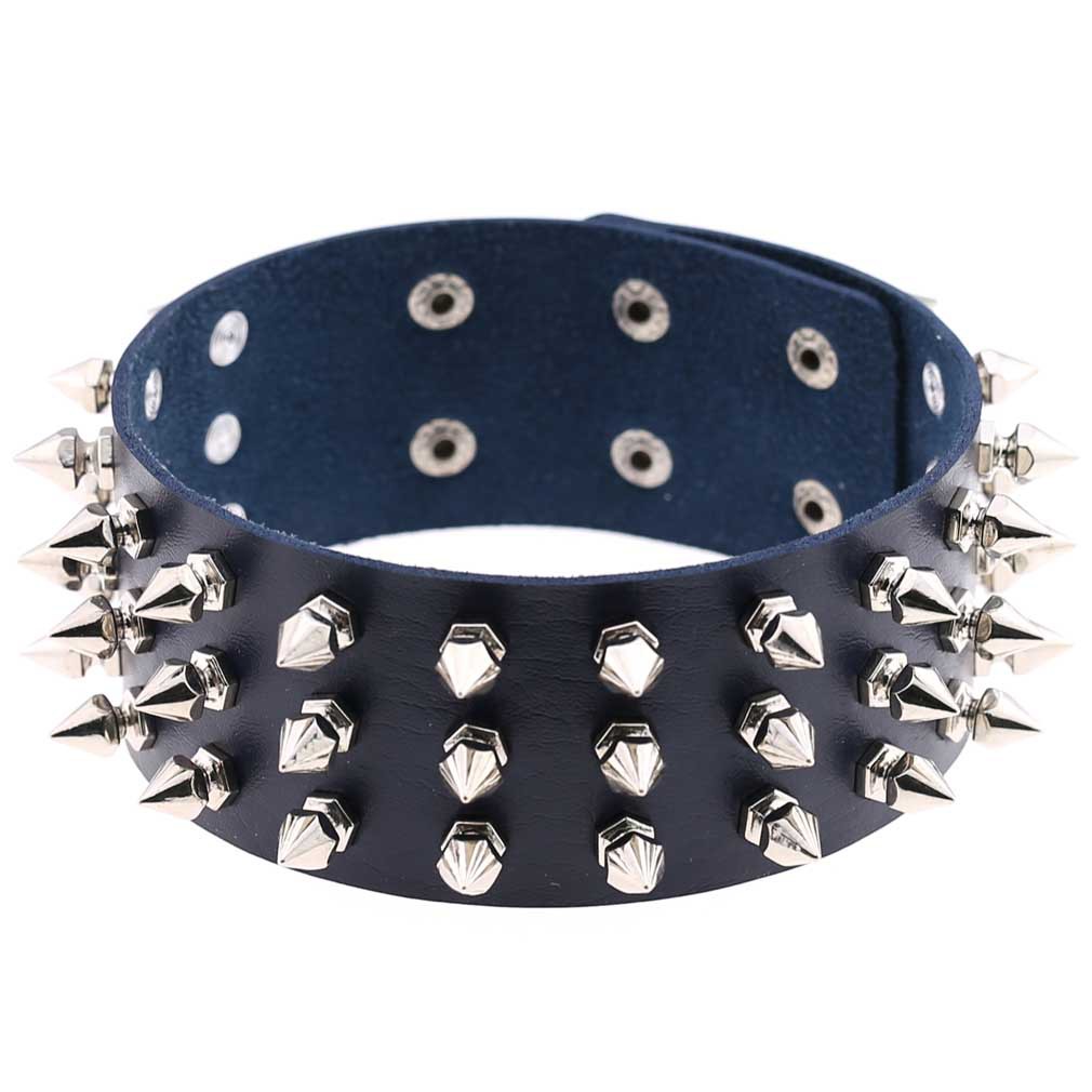 (image for) Three Row Tapered Studded Collar