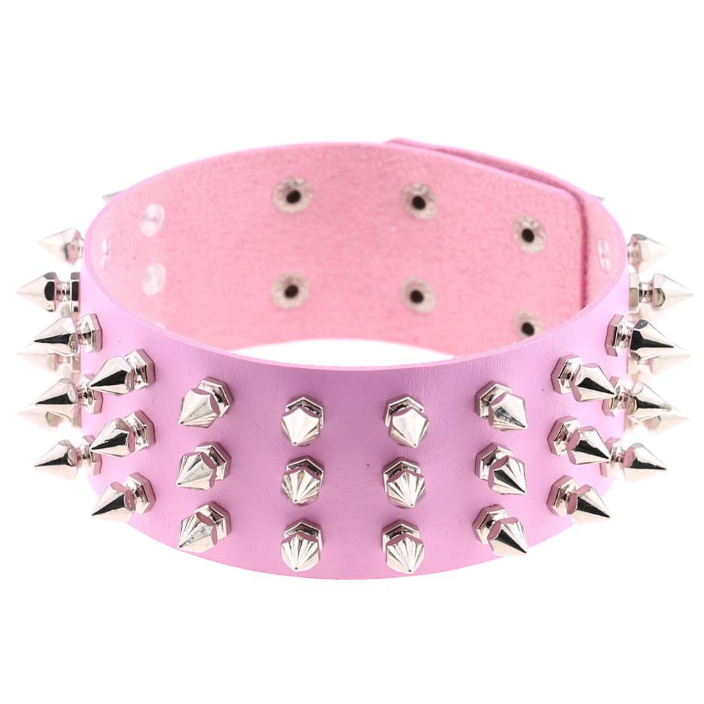 (image for) Three Row Tapered Studded Collar