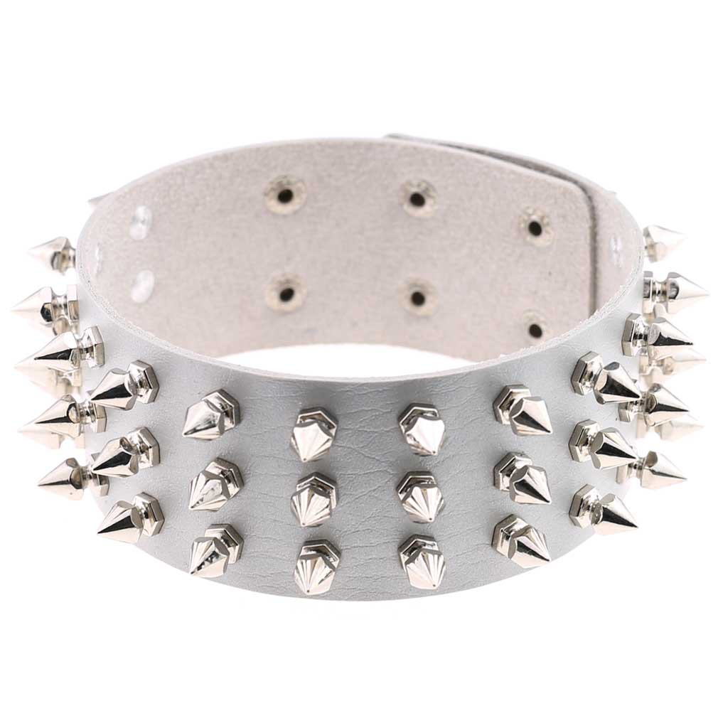 (image for) Three Row Tapered Studded Collar