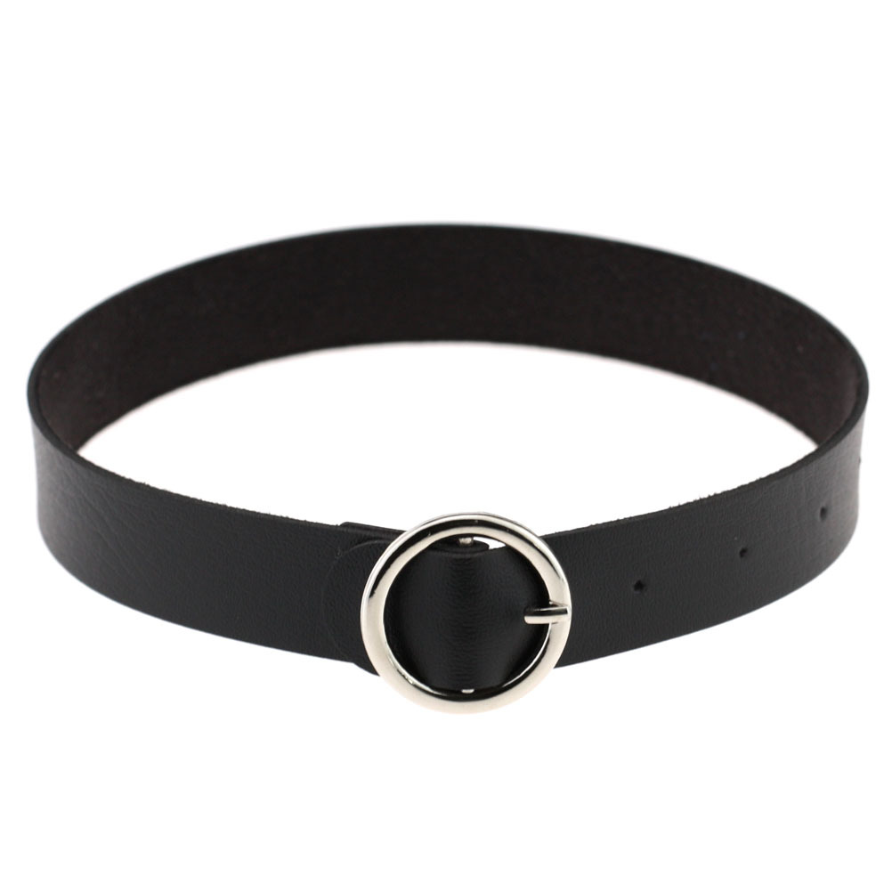 (image for) Punk Goth Round Leather Collar