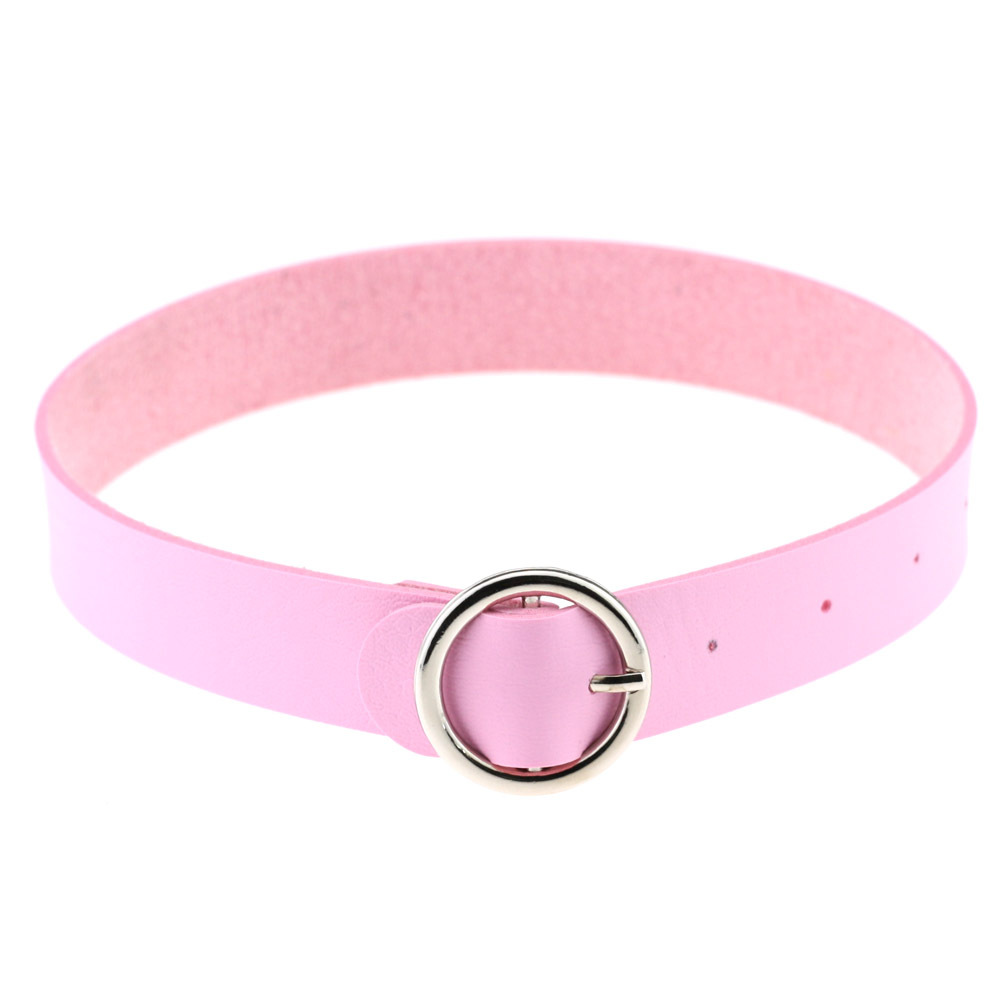 (image for) Punk Goth Round Leather Collar