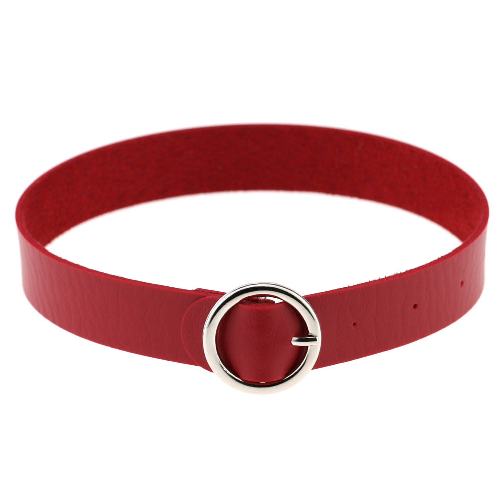 (image for) Punk Goth Round Leather Collar
