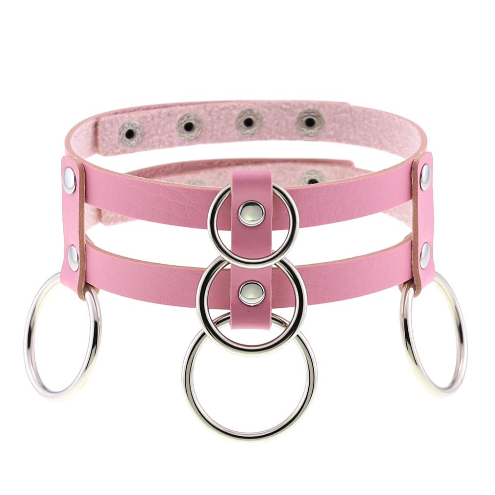 (image for) Double Row Circle Choker Necklace