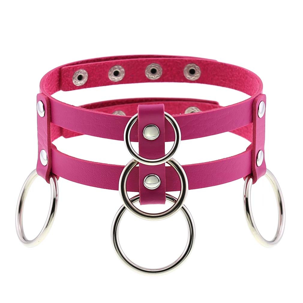 (image for) Double Row Circle Choker Necklace