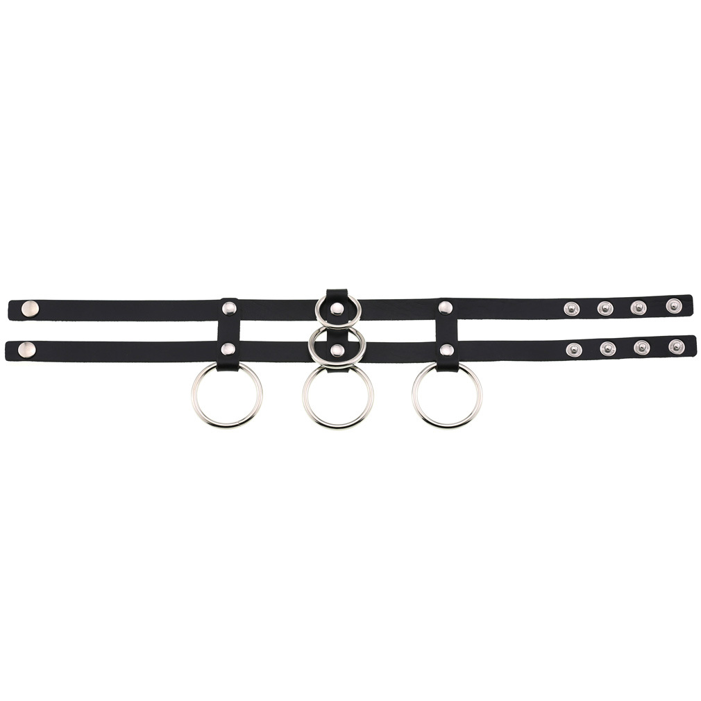 (image for) Double Row Circle Choker Necklace