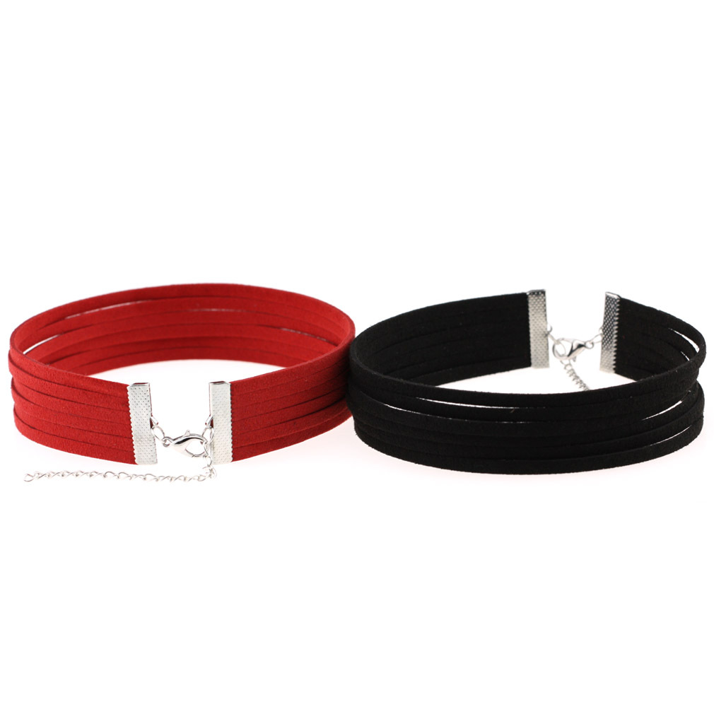 (image for) Gothic Necklace 6 Layers Flannel Collar