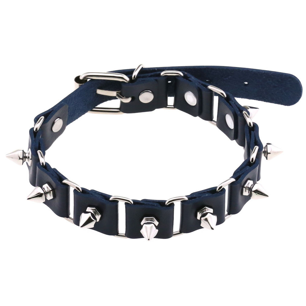 (image for) Stitching Punk Necklace With Spike