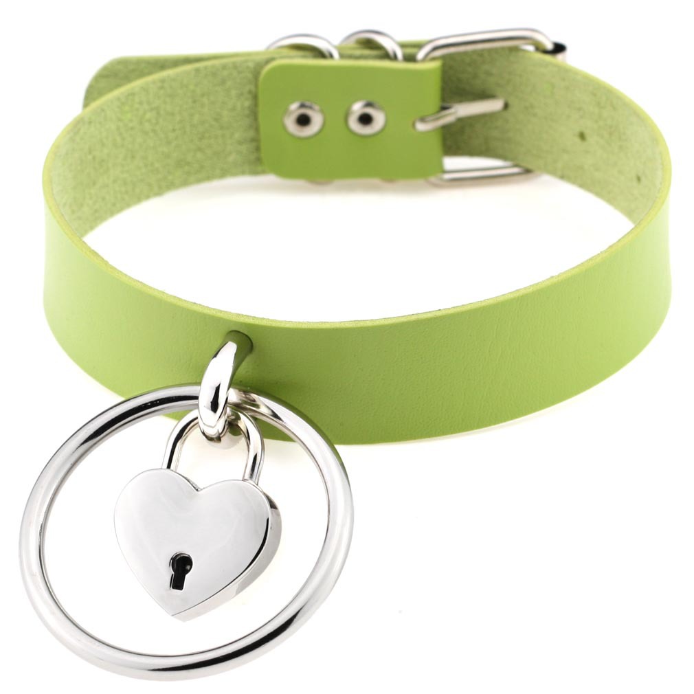 (image for) Large Ring Leather Necklace