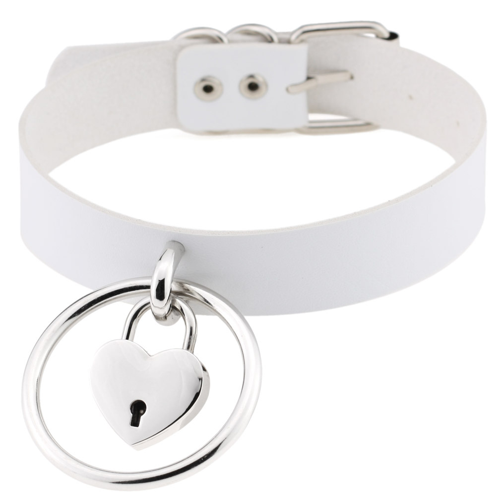 (image for) Large Ring Leather Necklace