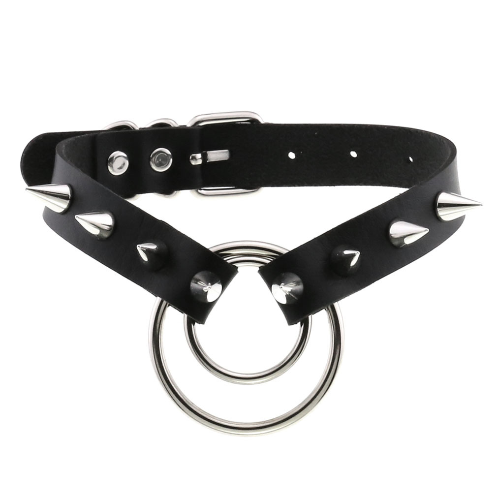(image for) Double Ring Spiked Stud nCollar