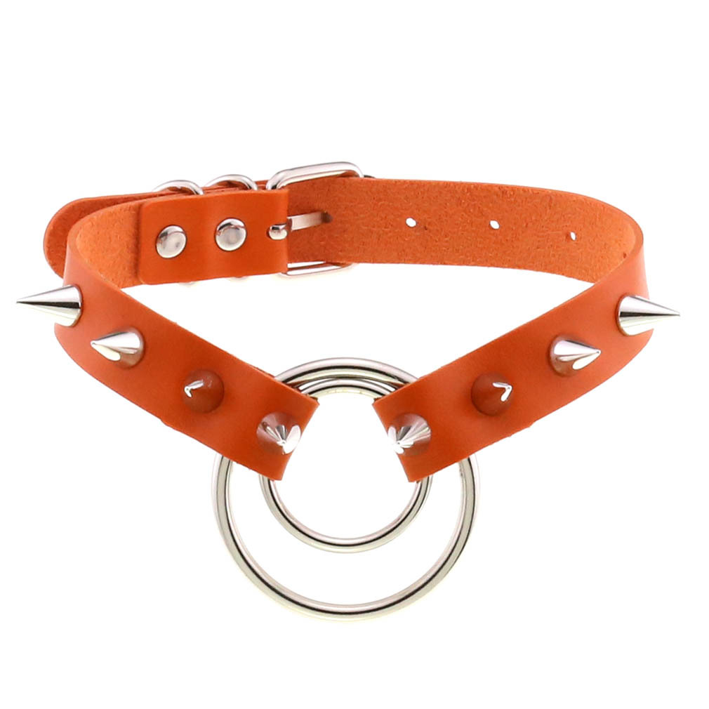 (image for) Double Ring Spiked Stud nCollar