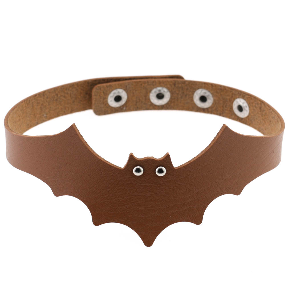 (image for) Little Devil PU Leather Bat Wing Collar