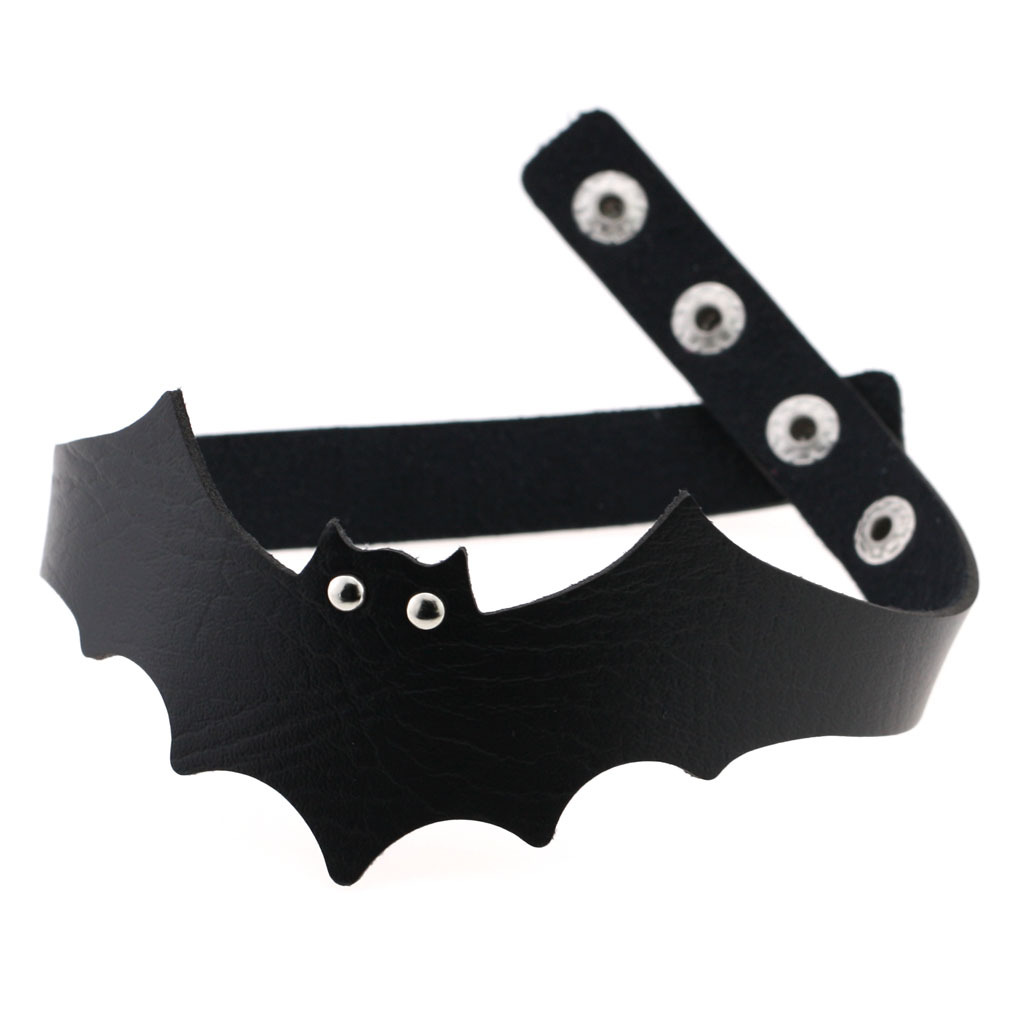 (image for) Little Devil PU Leather Bat Wing Collar