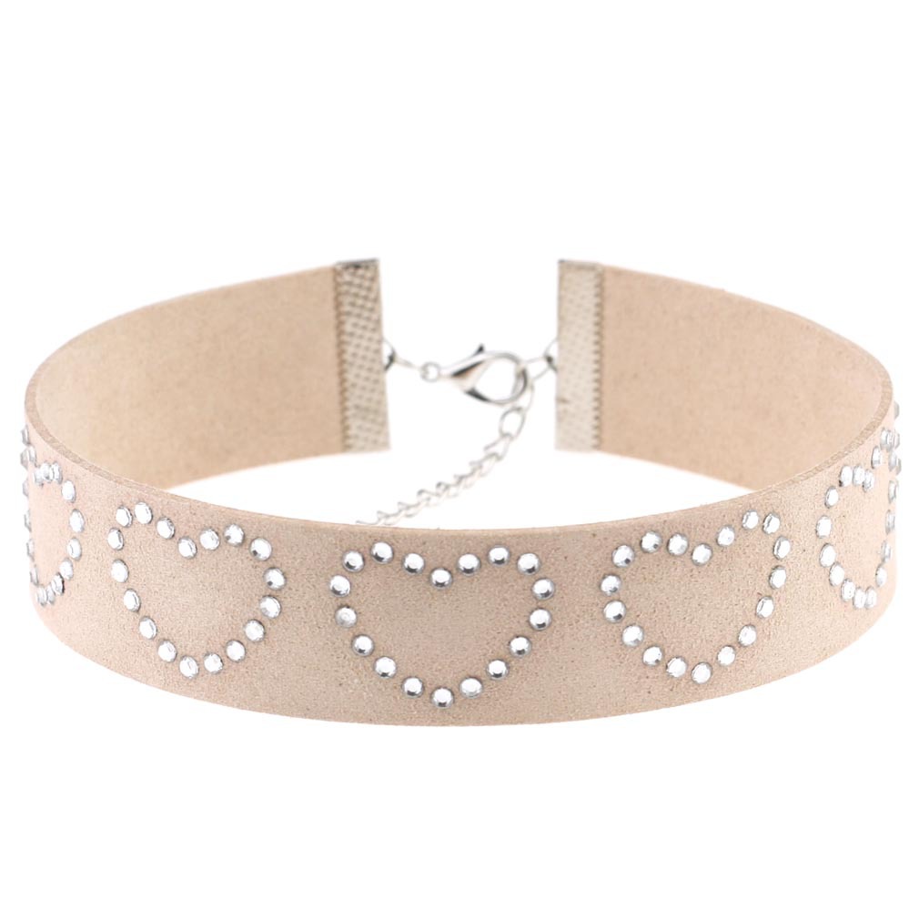 (image for) Diamond Rhinestone Love Flannel Collar