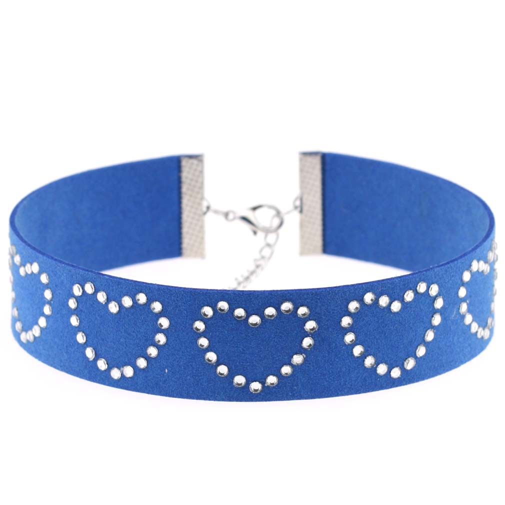 (image for) Diamond Rhinestone Love Flannel Collar