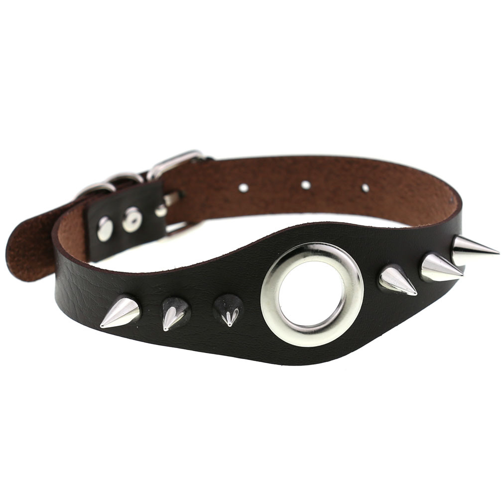 (image for) Metal Ring Spikes Collar
