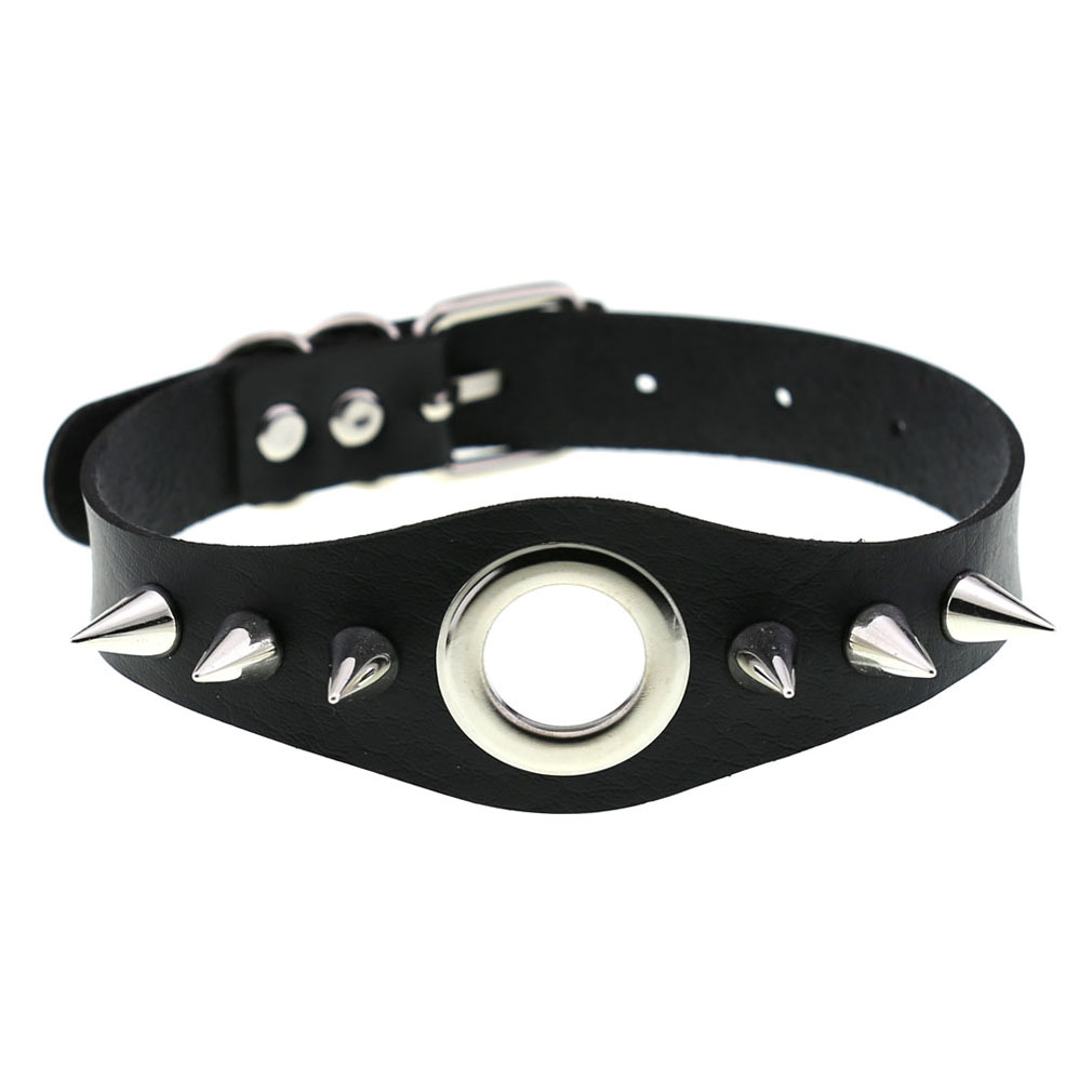 (image for) Metal Ring Spikes Collar