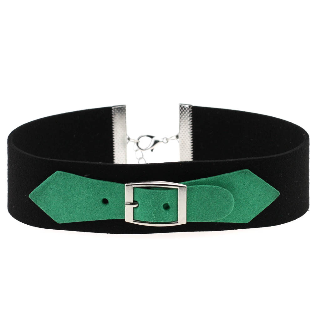 (image for) Velvet Necklace with Metal Buckle