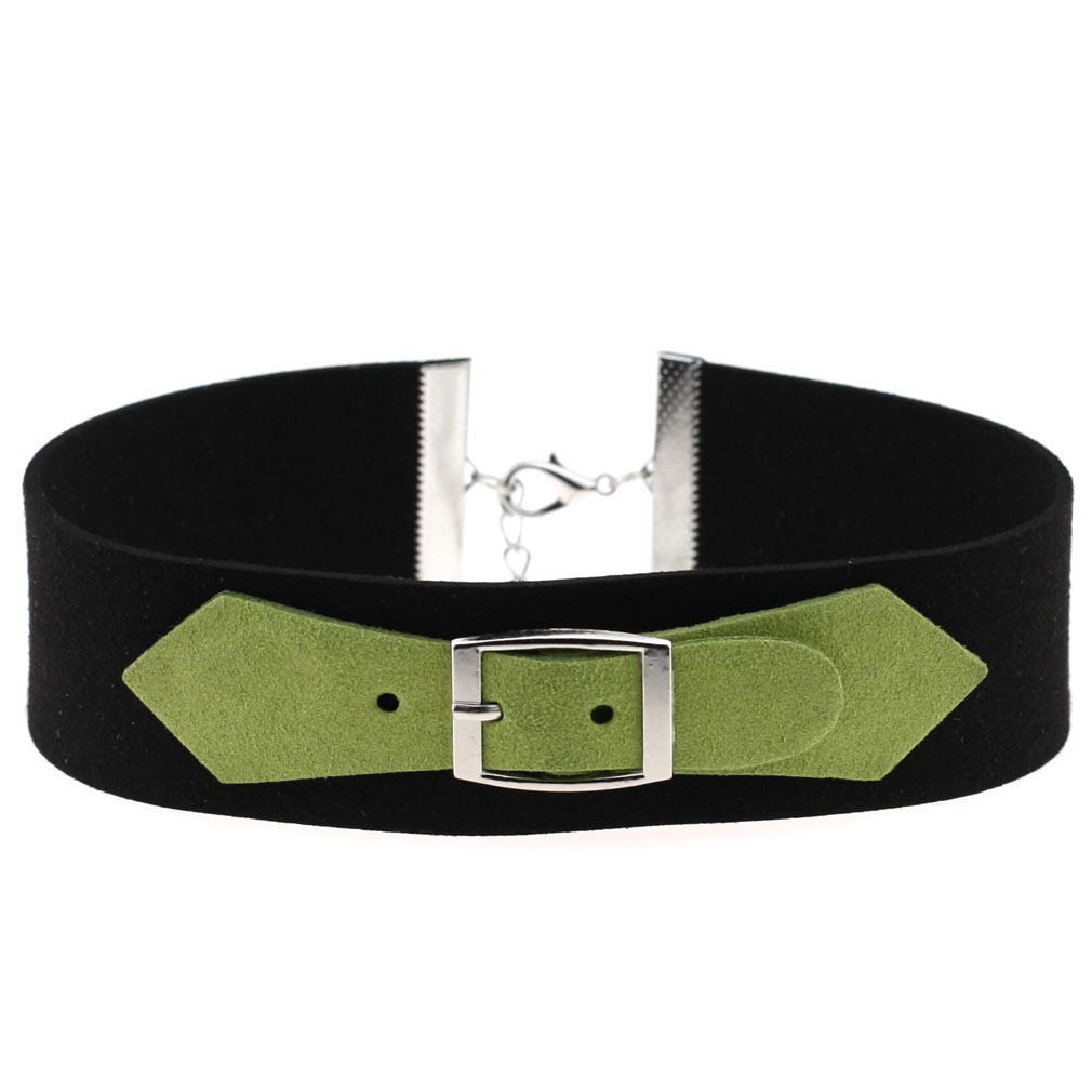 (image for) Velvet Necklace with Metal Buckle
