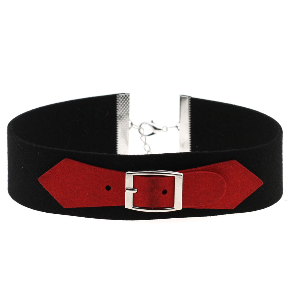 (image for) Velvet Necklace with Metal Buckle