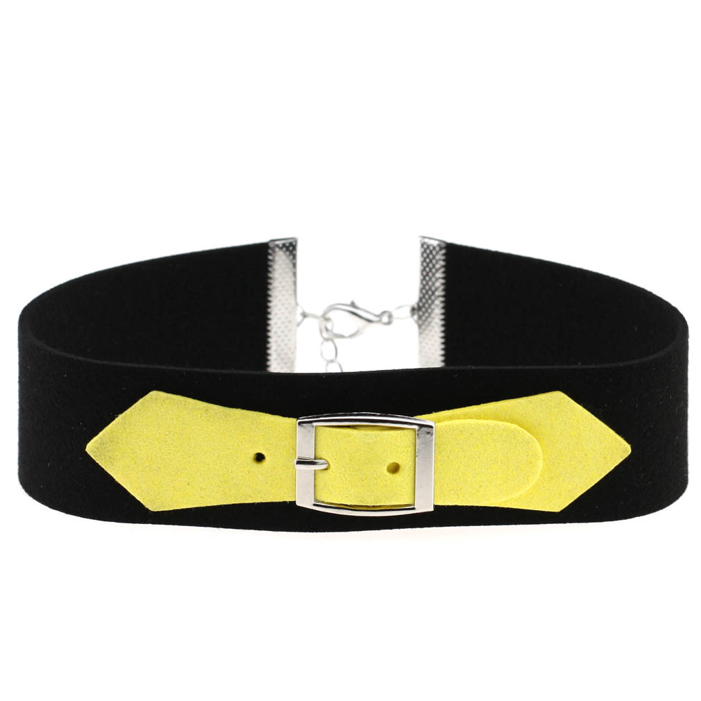 (image for) Velvet Necklace with Metal Buckle