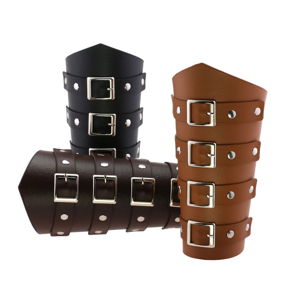 (image for) Leather Waxed Cycling Belt Buckle Bracers