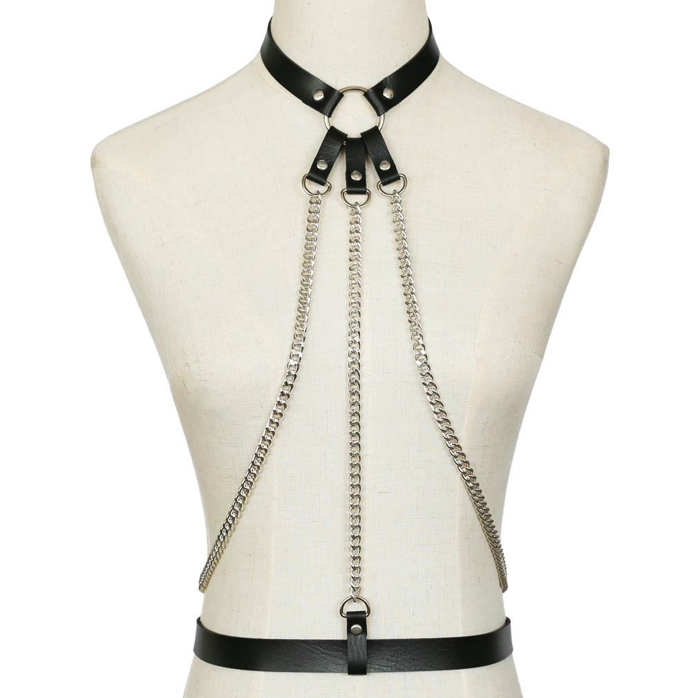 (image for) Bondage Collar Waist Chain