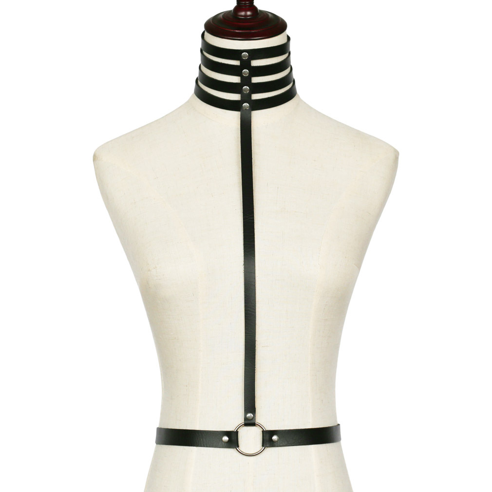 (image for) Erotic Bondage Collar Belt