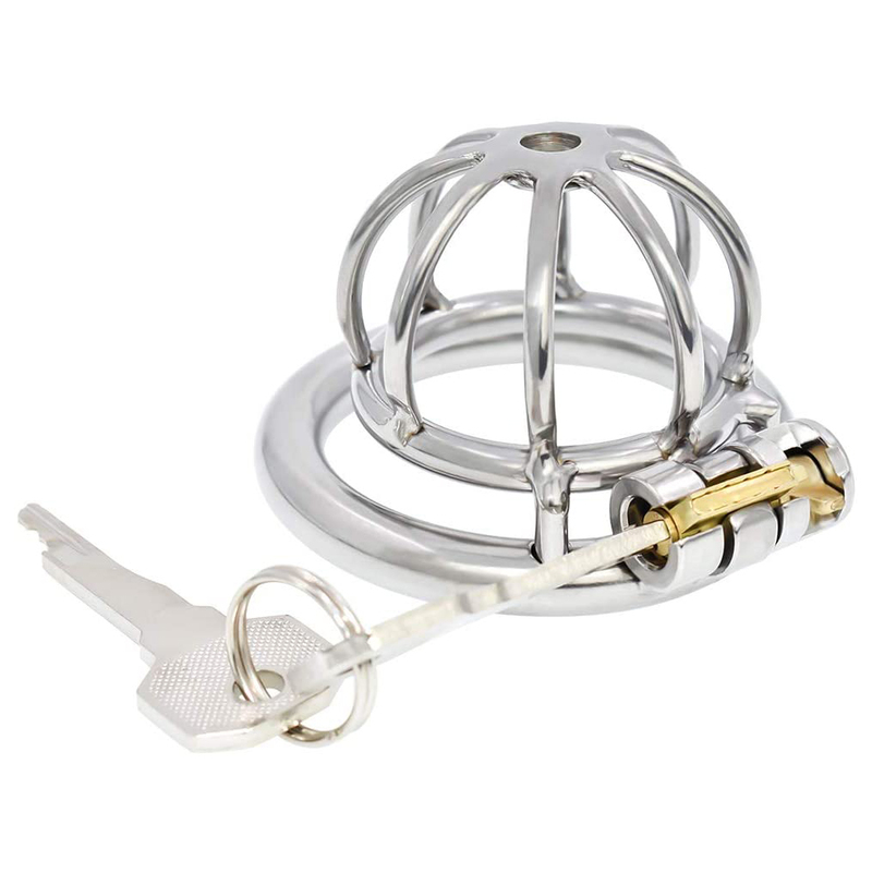 (image for) The Pen Deluxe Stainless Steel Locking Chastity Cage