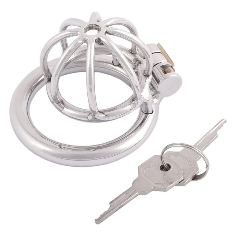 (image for) The Pen Deluxe Stainless Steel Locking Chastity Cage